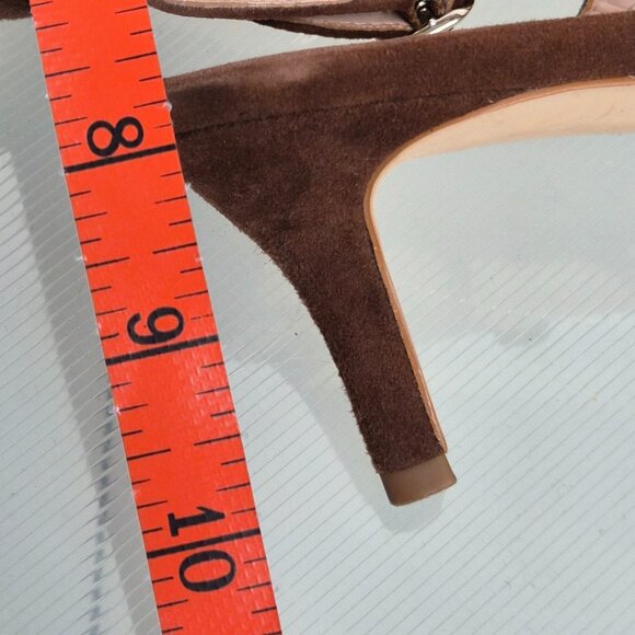Kate Spade brown suede pointed toe low heel sandals with bow detail size 9B EUC - Picture 9 of 12